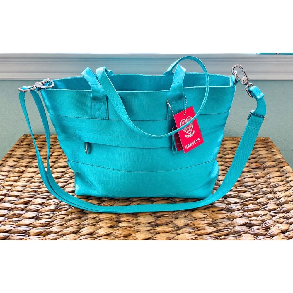NEW Harveys Mini Streamline Turquoise Handbag